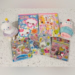 Kawaii Bundle / plush & stationary (Bobo & Coco)
